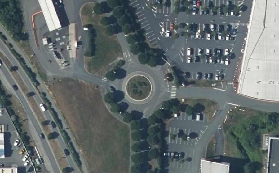 Vue aérienne du Carrefour de l'Europe