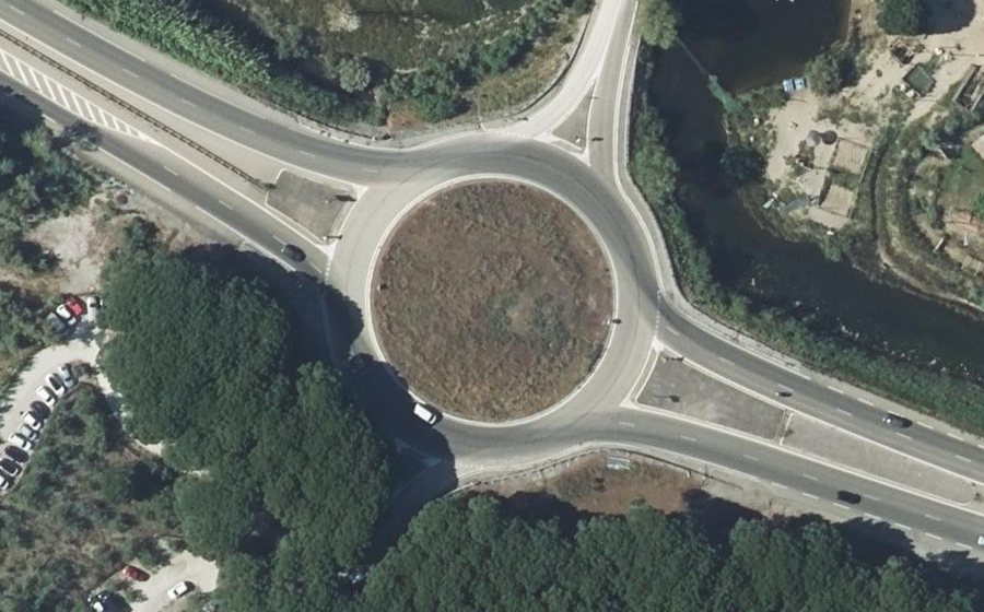 Vue aérienne du Rond-point anonyme n°9574660