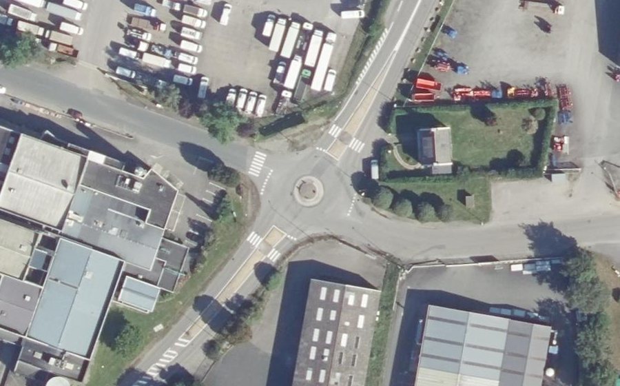 Vue aérienne du Rue Jean Gueguen