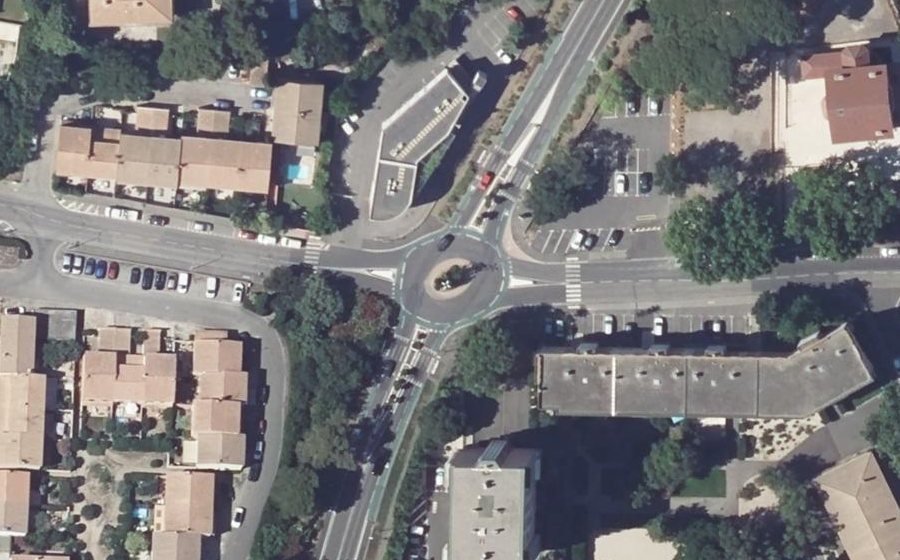 Vue aérienne du Avenue Félix Gouin