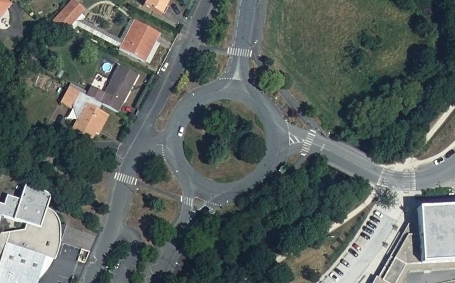 Vue aérienne du Rond-Point de la Vallée Verte