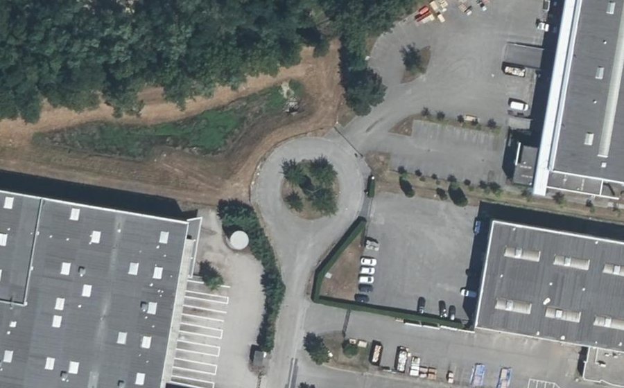 Vue aérienne du Rue de la Saône