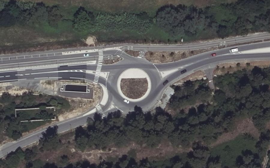 Vue aérienne du Route Départementale 368 de Martigues à Marseille
