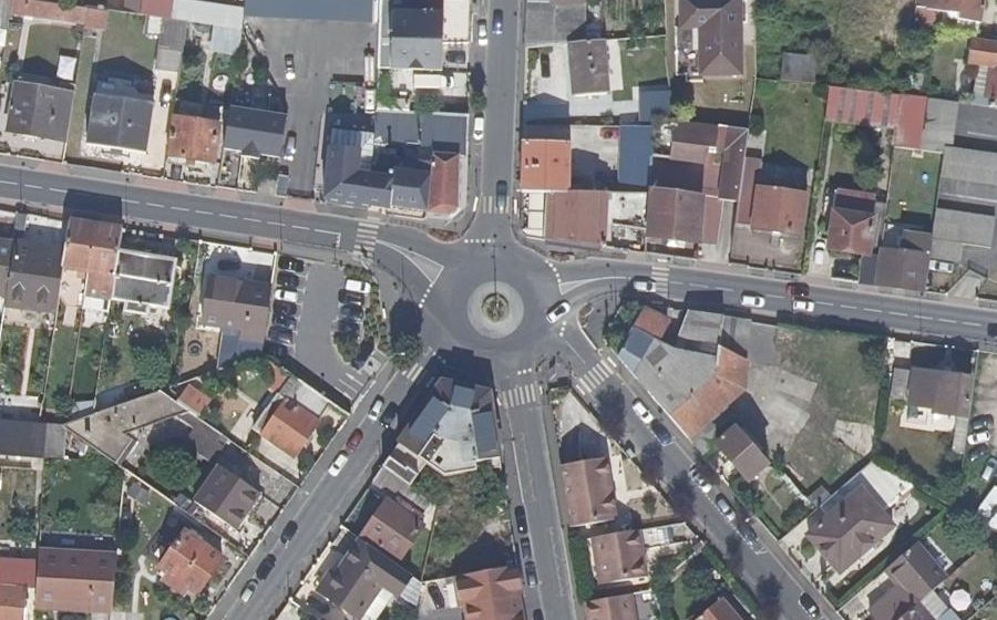 Vue aérienne du Place Gabriel Péri