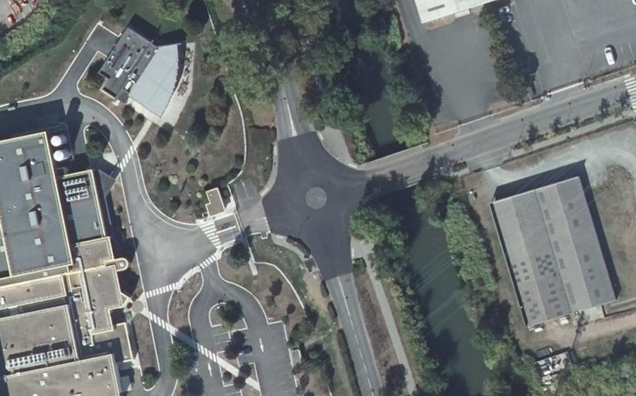 Vue aérienne du Rue Edme Laborde