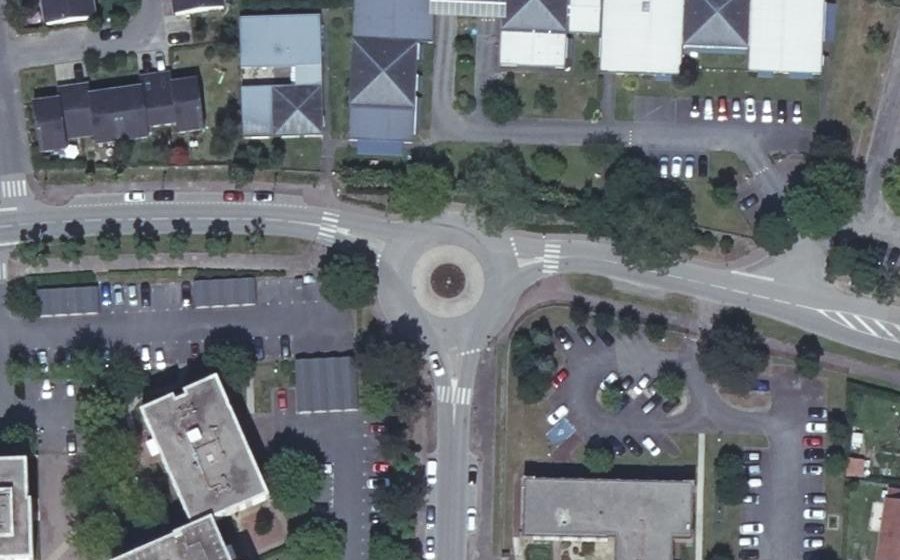 Vue aérienne du Rond-point anonyme n°965625546