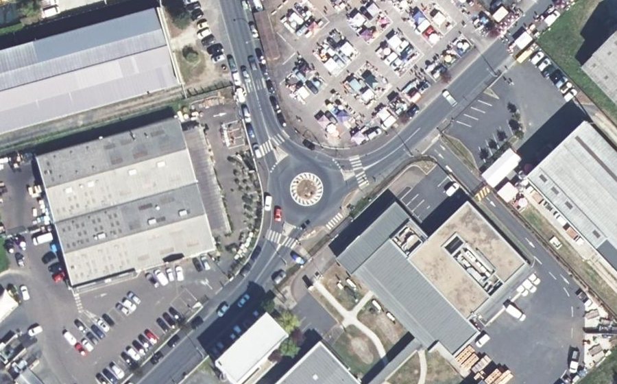 Vue aérienne du Rue Henri Bessemer