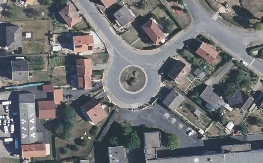 Vue aérienne du Rue de Ligny