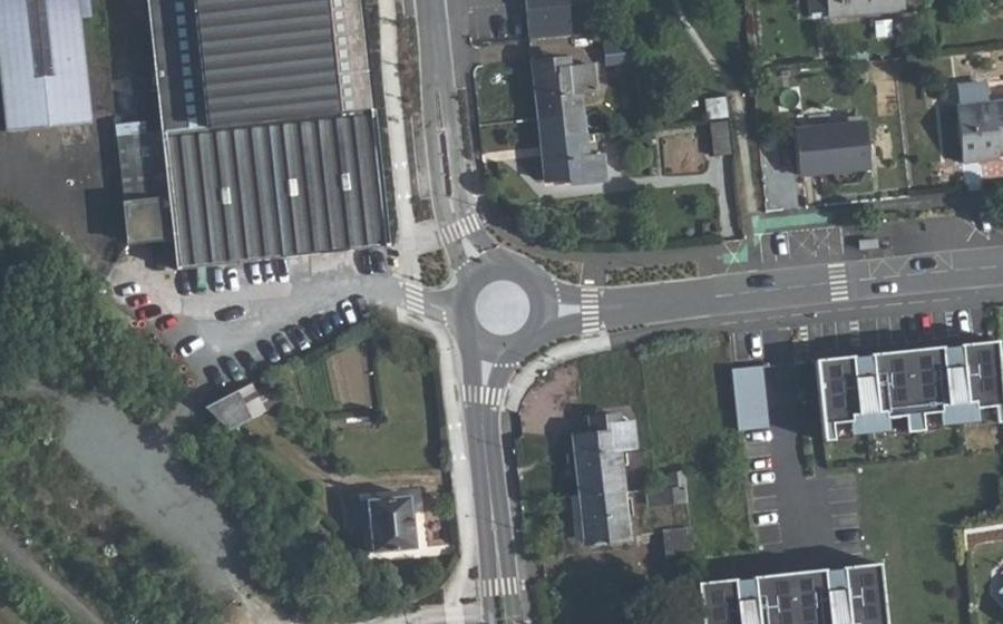 Vue aérienne du Rue Victor Hugo