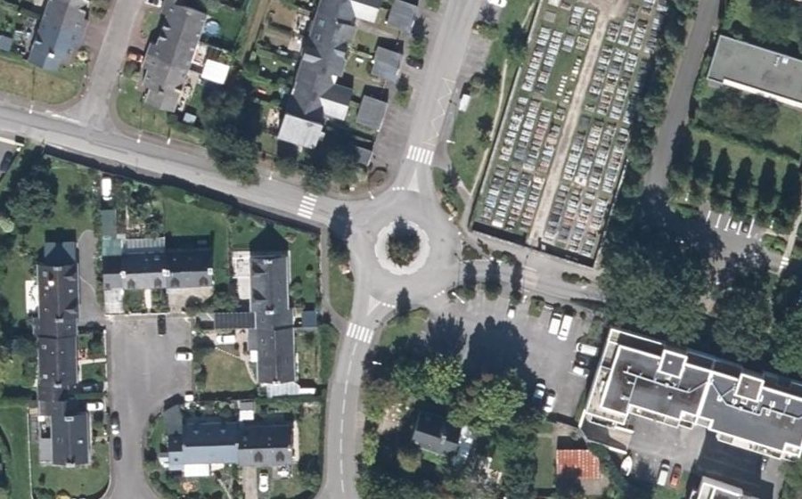Vue aérienne du Giratoire de Sainte-Anne