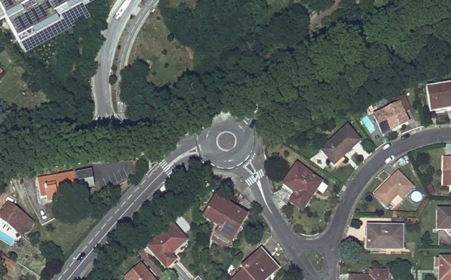 Vue aérienne du Avenue de Suisse