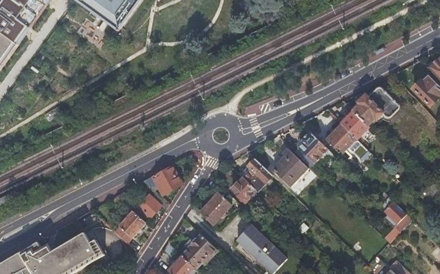 Vue aérienne du Rue Pascal