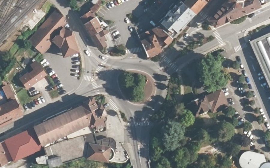 Vue aérienne du Rond-Point de Savoie