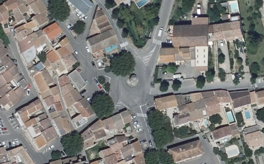 Vue aérienne de la Place du Château-d'Eau