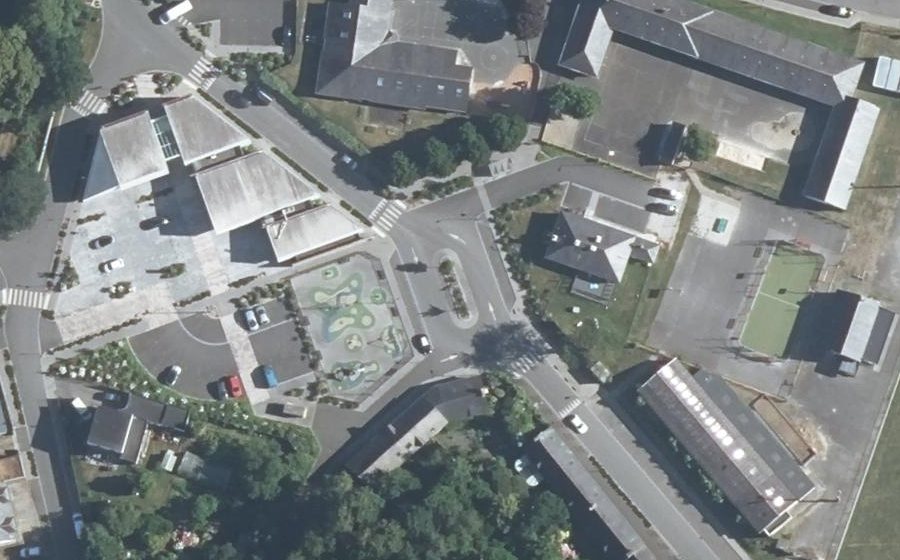 Vue aérienne du Rue du Stade
