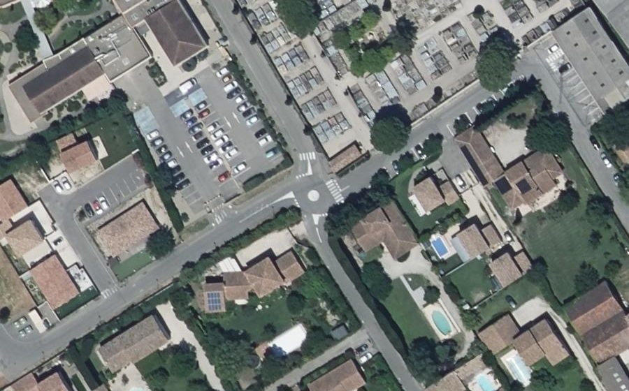 Vue aérienne du Rue des Cyprès