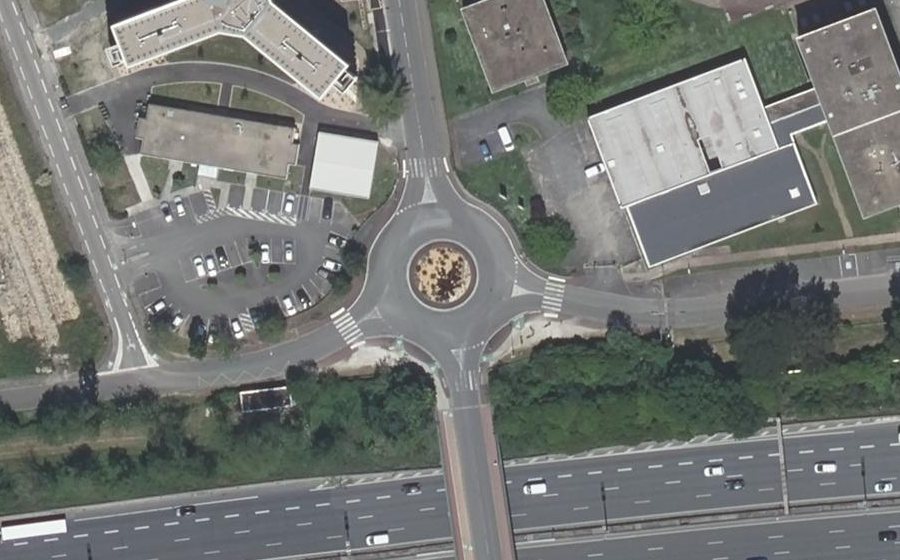 Vue aérienne du Rue de Naudet