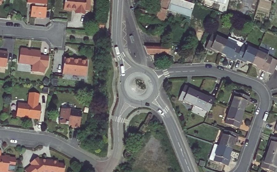 Vue aérienne du Rond-Point de Coperche