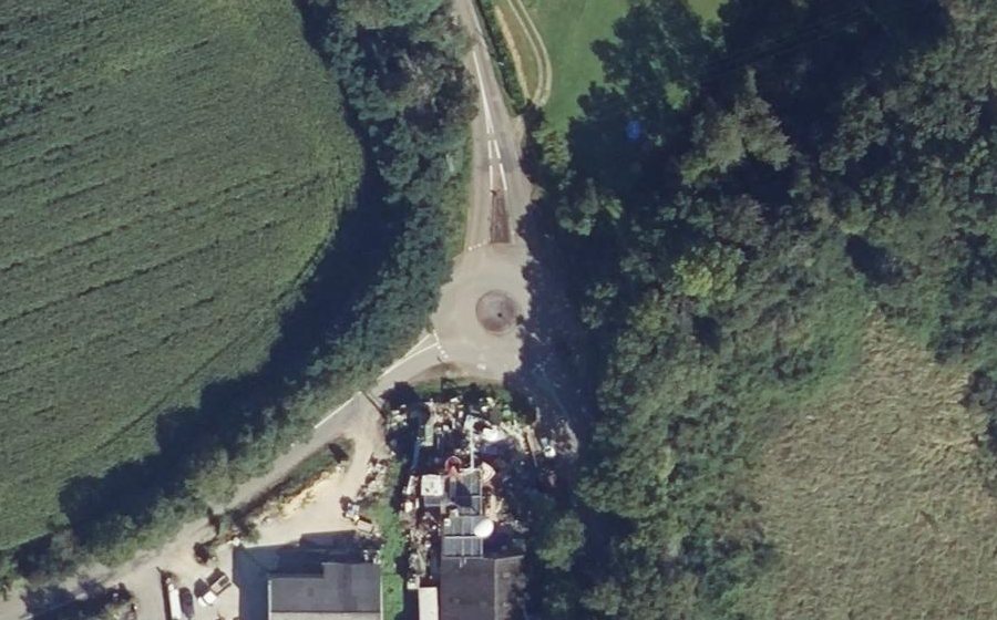 Vue aérienne du Roint-Point de Pont-Kamm