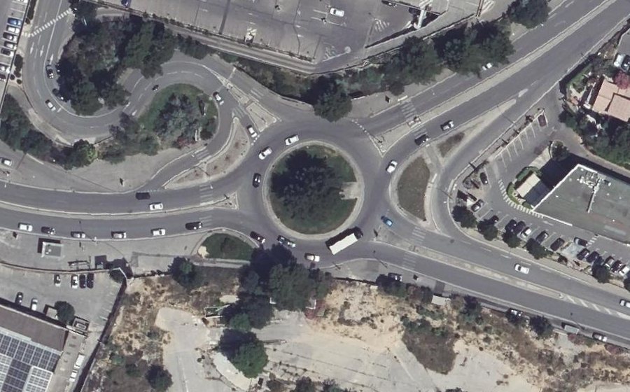 Vue aérienne du Rond-Point Jean-Pierre Rampal