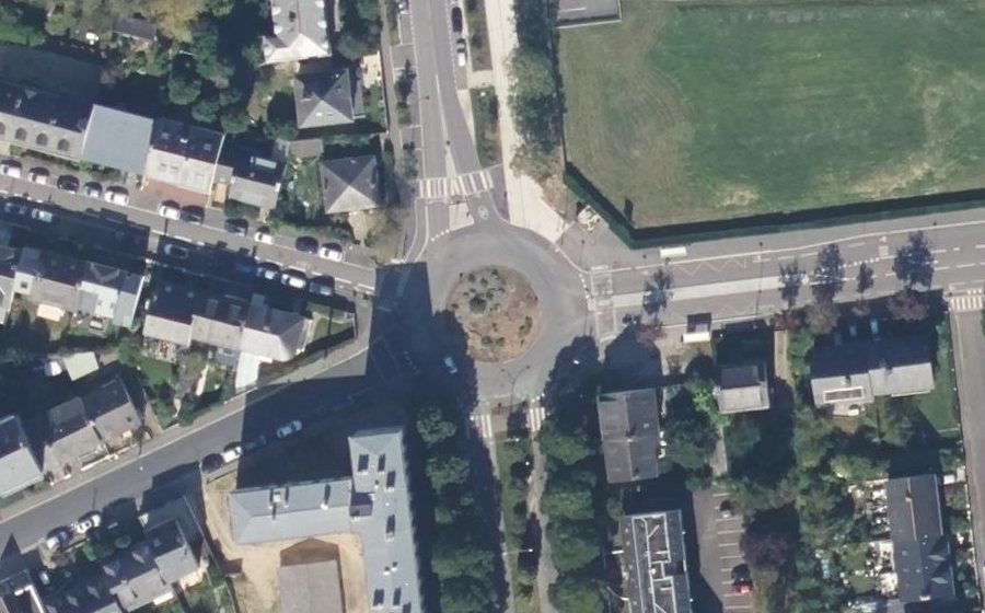 Vue aérienne du Boulevard de Vitré