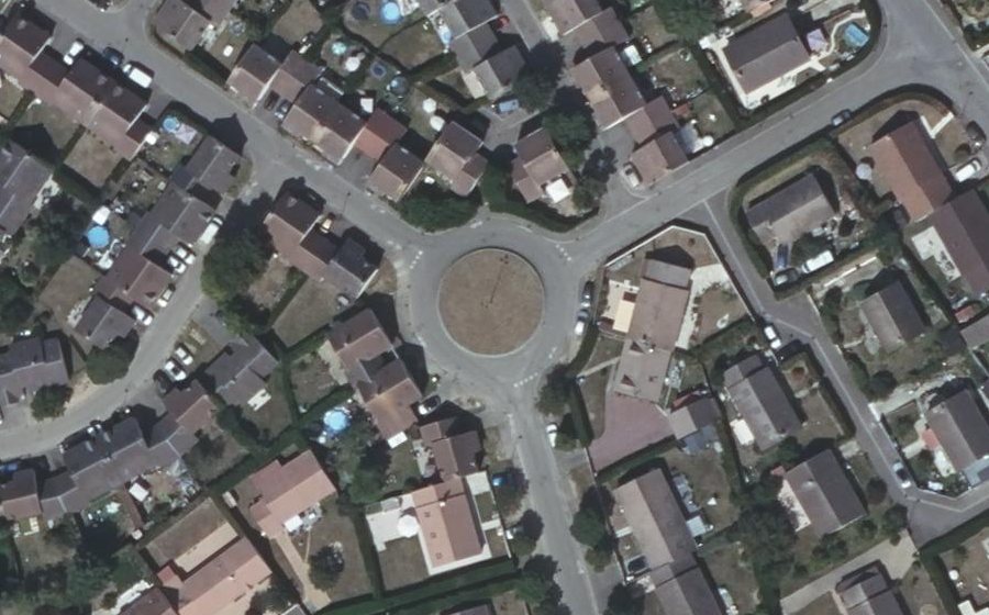 Vue aérienne du Rue des Laboureurs