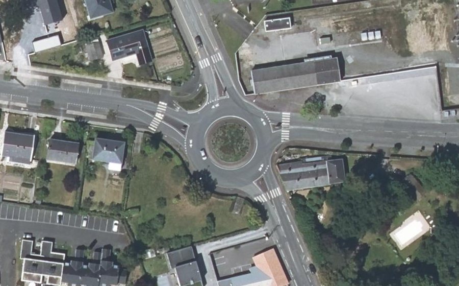 Vue aérienne du Rond-Point des Jaunets
