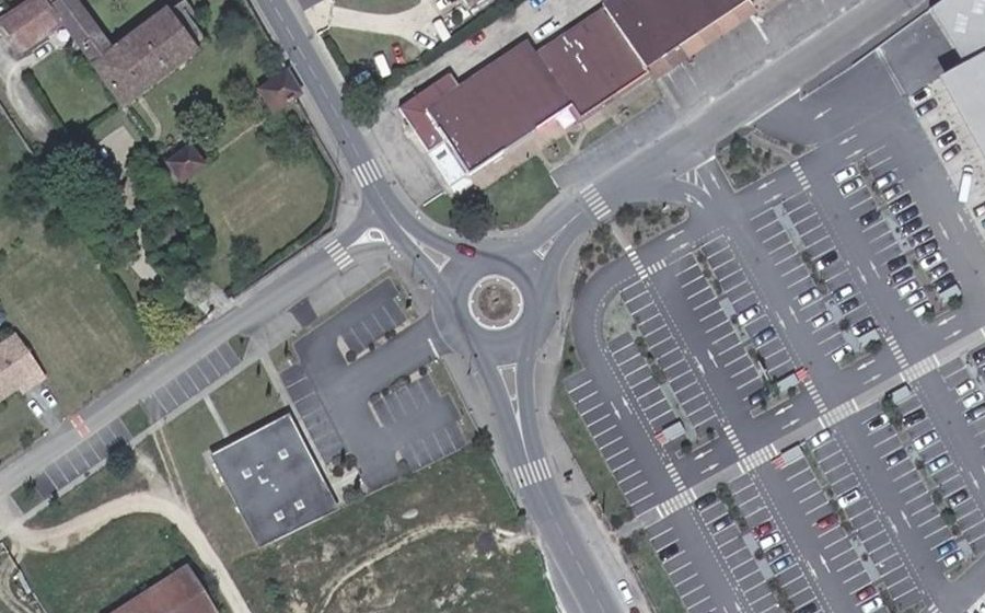Vue aérienne du Avenue de la Libération