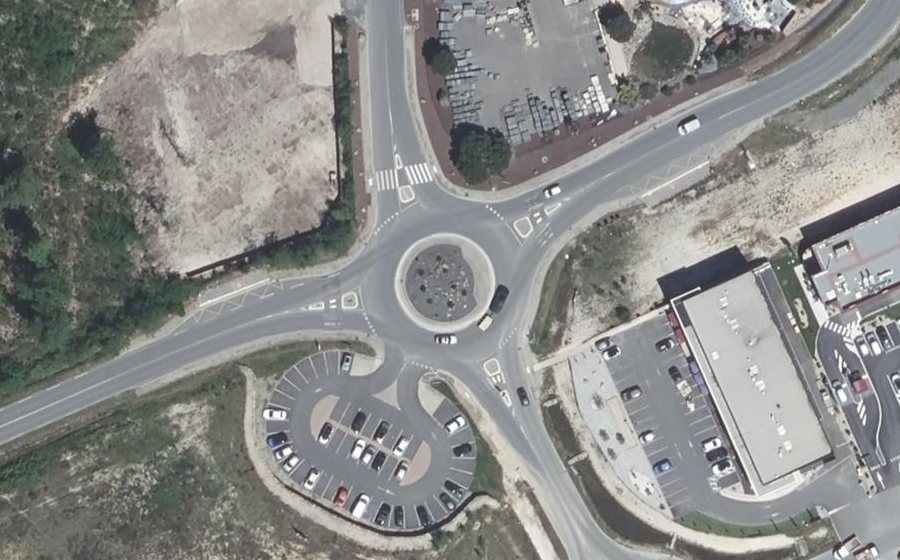 Vue aérienne du Route des Grands Pins