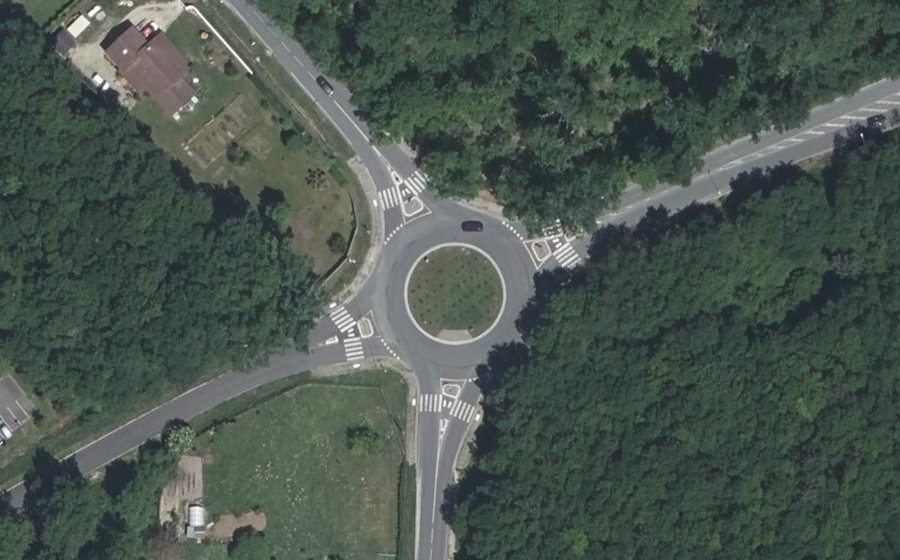 Vue aérienne du Chemin du Stade