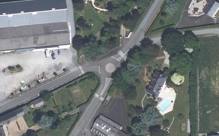 Vue aérienne du Route de Loiré