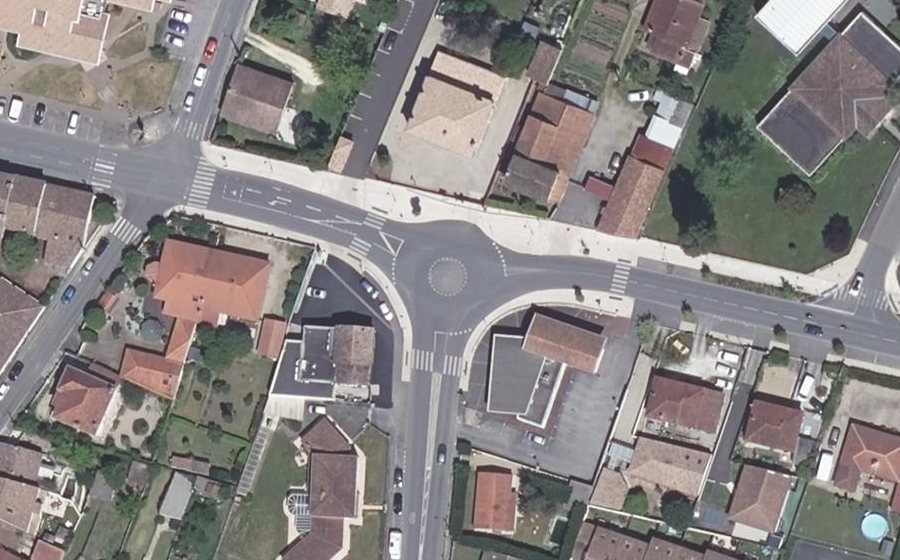 Vue aérienne du Rue Émile Martin Dantagnan