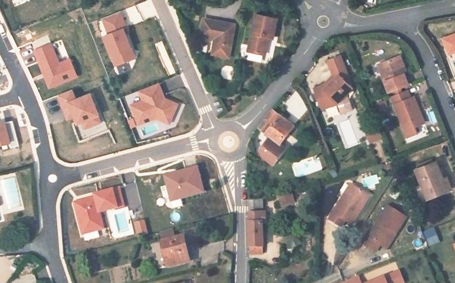 Vue aérienne du Rond-point anonyme n°980008909