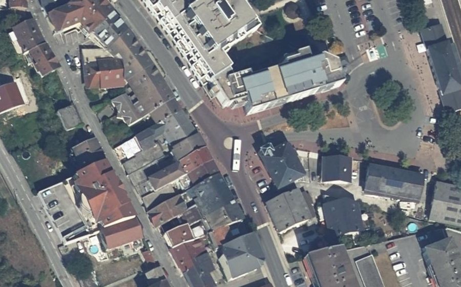 Vue aérienne du Avenue Gantin