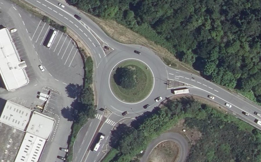 Vue aérienne du Rond-Point Giratoire