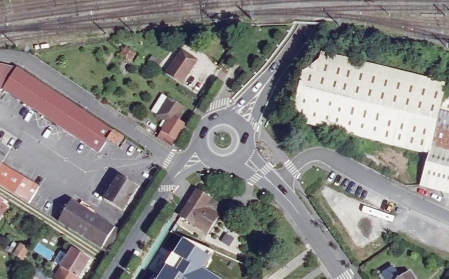Vue aérienne du Avenue de Levallois-Perret