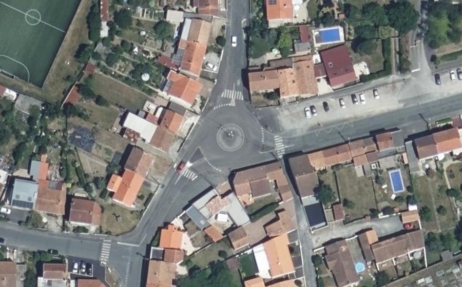 Vue aérienne du Rue de la Brossardière