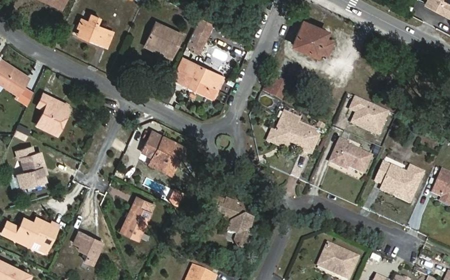 Vue aérienne du Allée des Amandiers