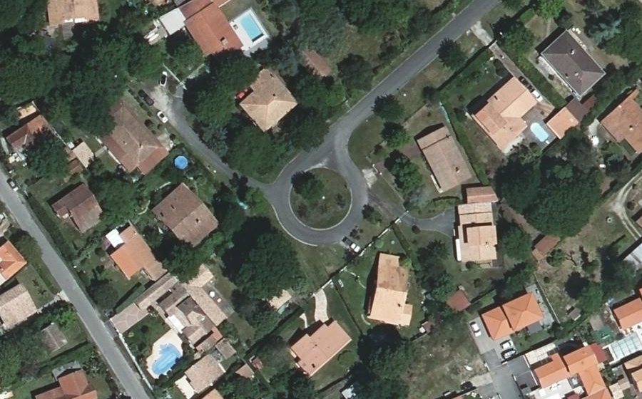 Vue aérienne du Rond-Point Lamartine