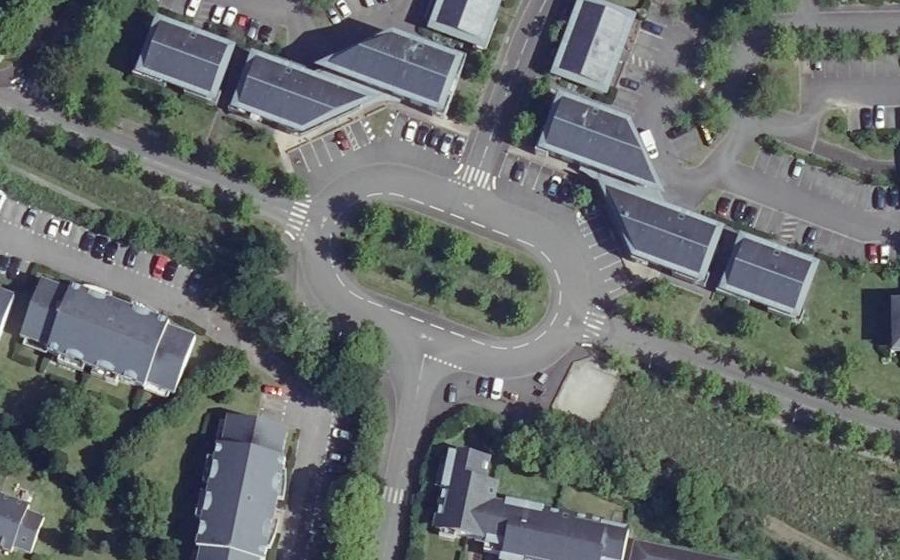 Vue aérienne du Rond-Point Marianne