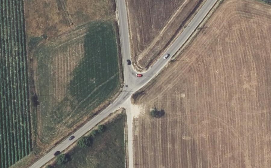 Vue aérienne du Rond-point anonyme n°985814206