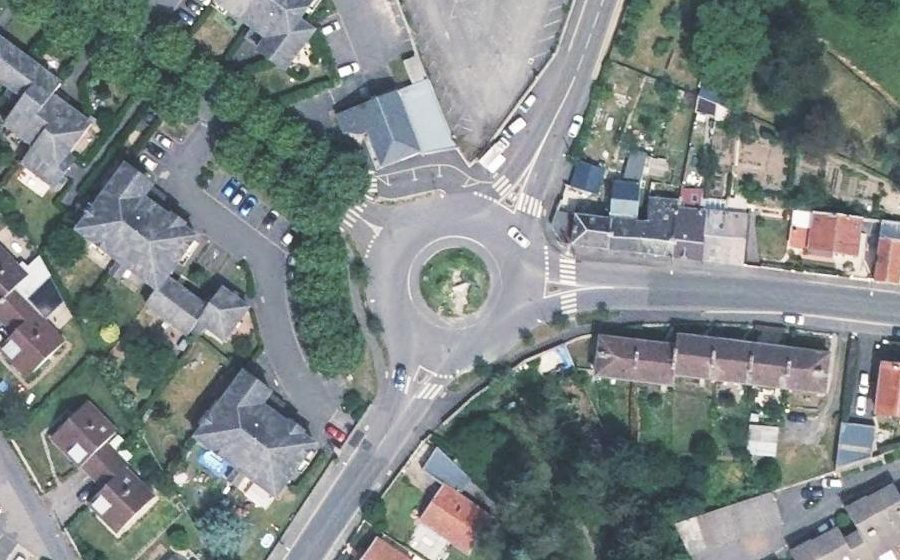 Vue aérienne du Rue de Nouzonville