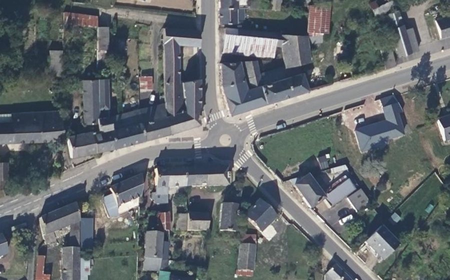 Vue aérienne du Rue de Brocéliande