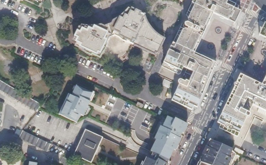 Vue aérienne du Rue Louis Dessard
