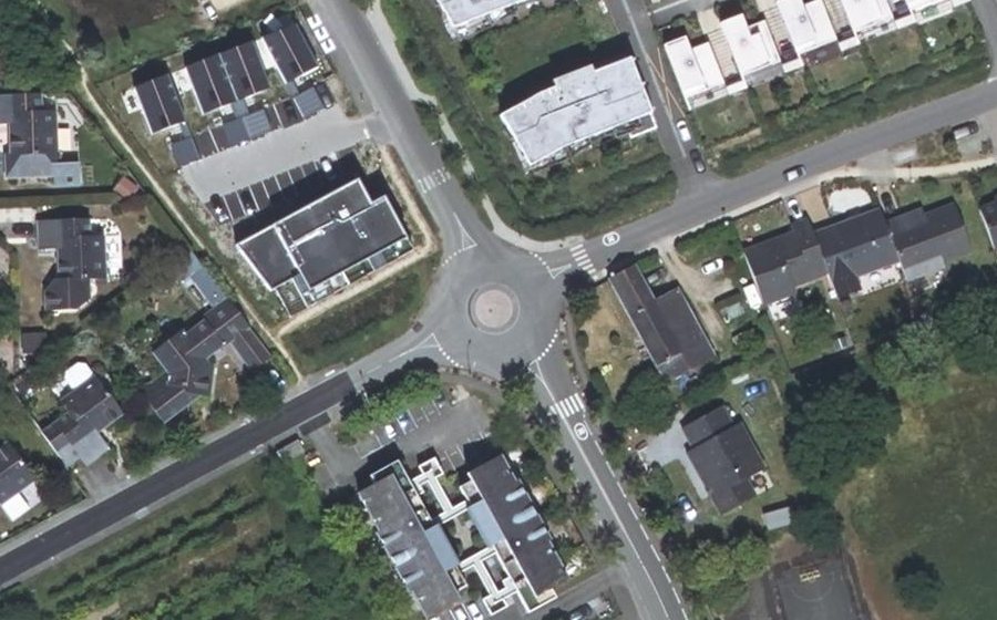 Vue aérienne du Rue André Bruel