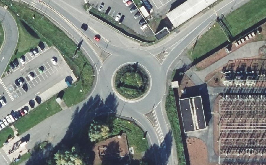 Vue aérienne du Rond-point anonyme n°99007425