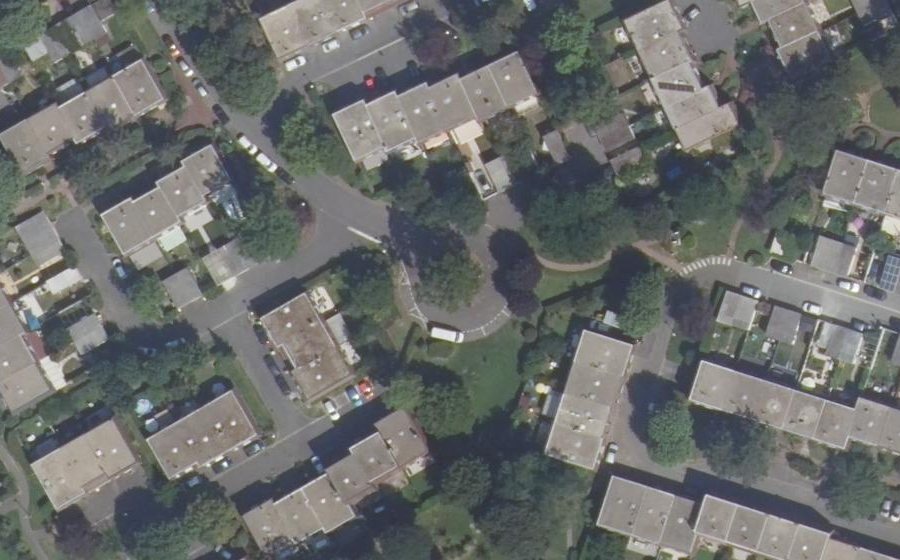 Vue aérienne du Allée des Marronniers