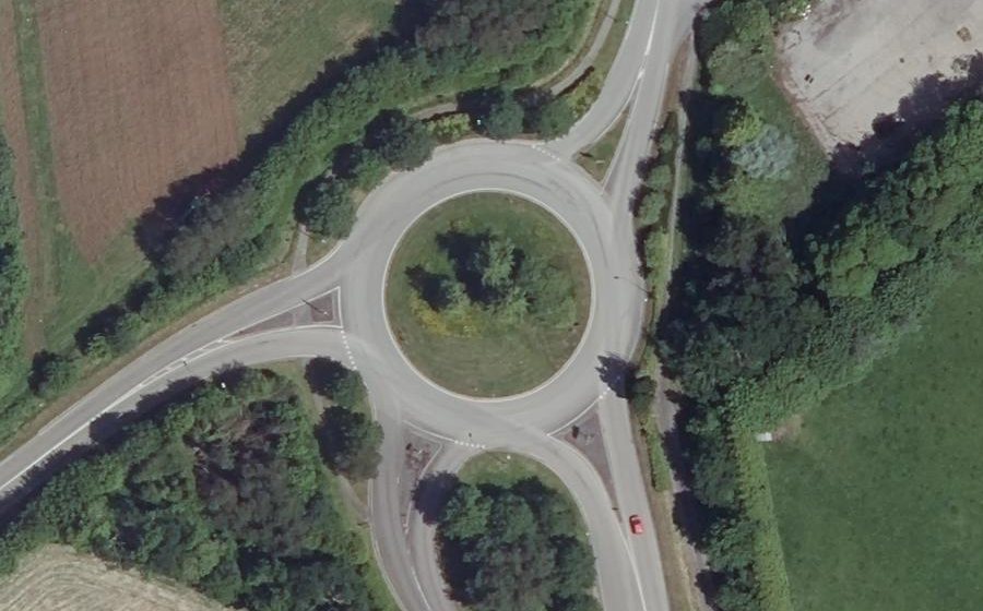 Vue aérienne du Rond-Point
