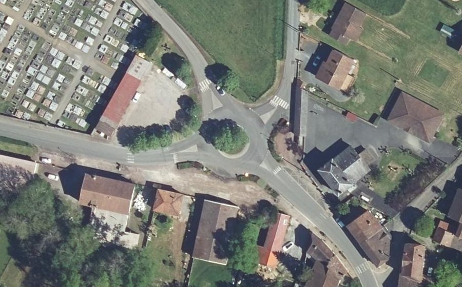 Vue aérienne du Rue de Thiviers
