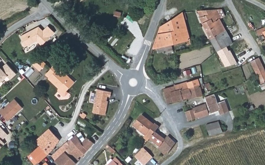 Vue aérienne du Carrefour du Temps de Vivre